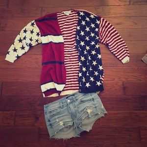 American Flag Sweater